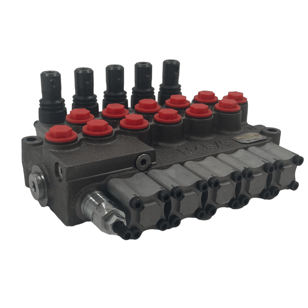 Открытый центр 5-катушки гидравлический клапан управления Hydrocontrol HC-M45/5-IR301-(150) W002H002F001*5- AG02